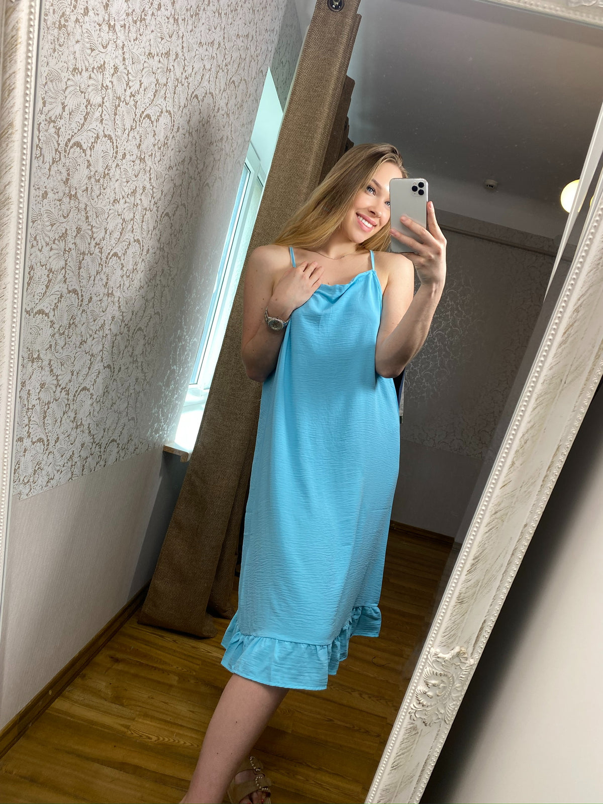 Light Blue Cotton Dress