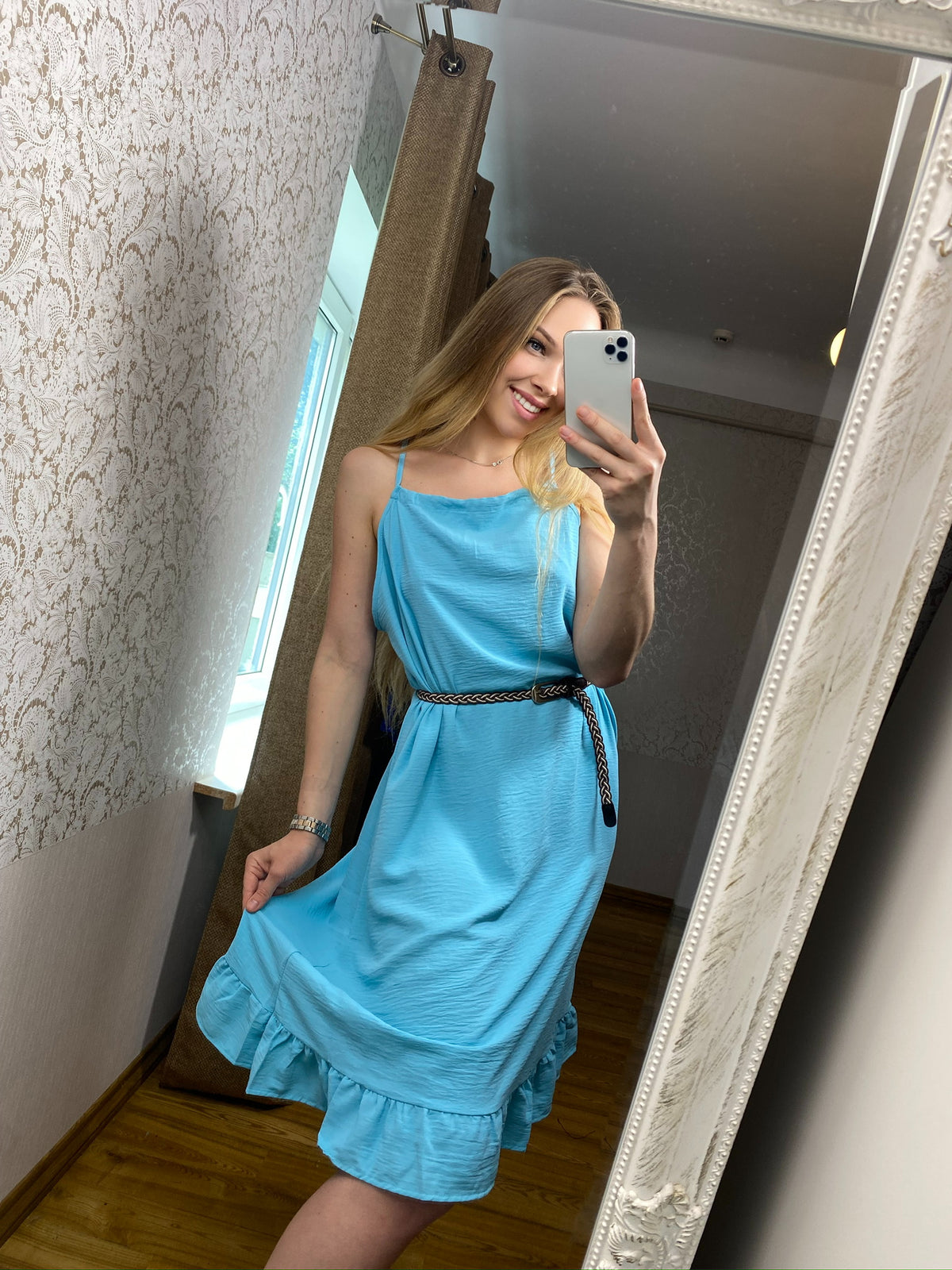 Light Blue Cotton Dress