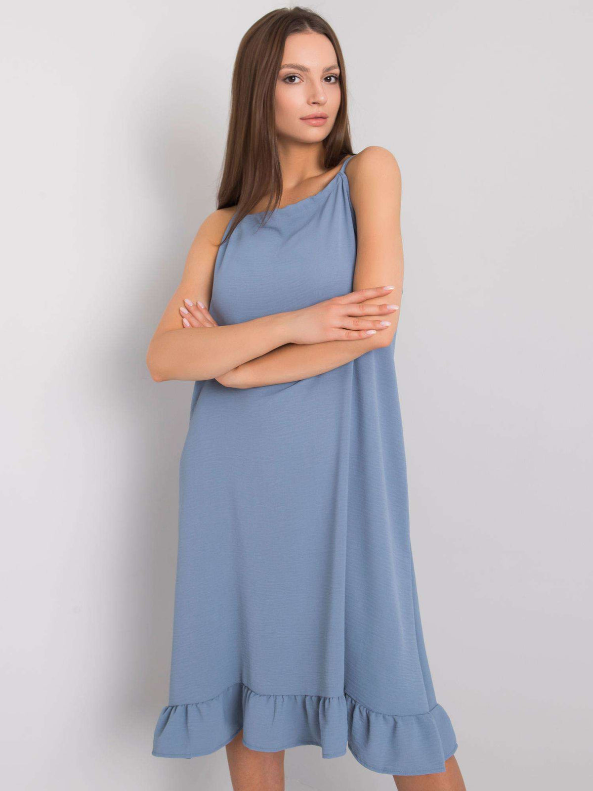 Dark Blue Cotton Dress