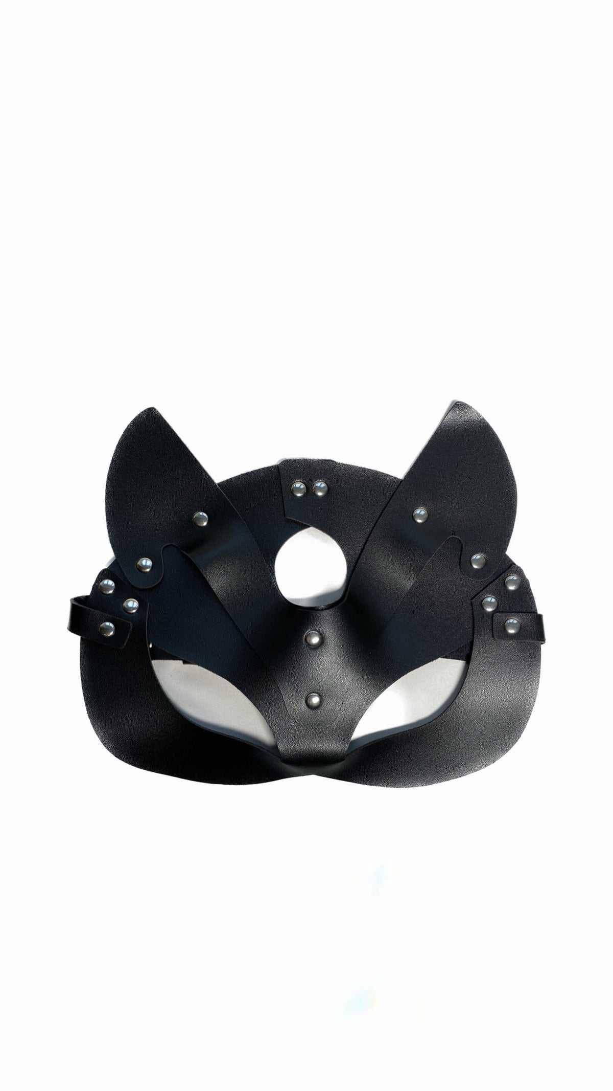 Black imitation leather mask